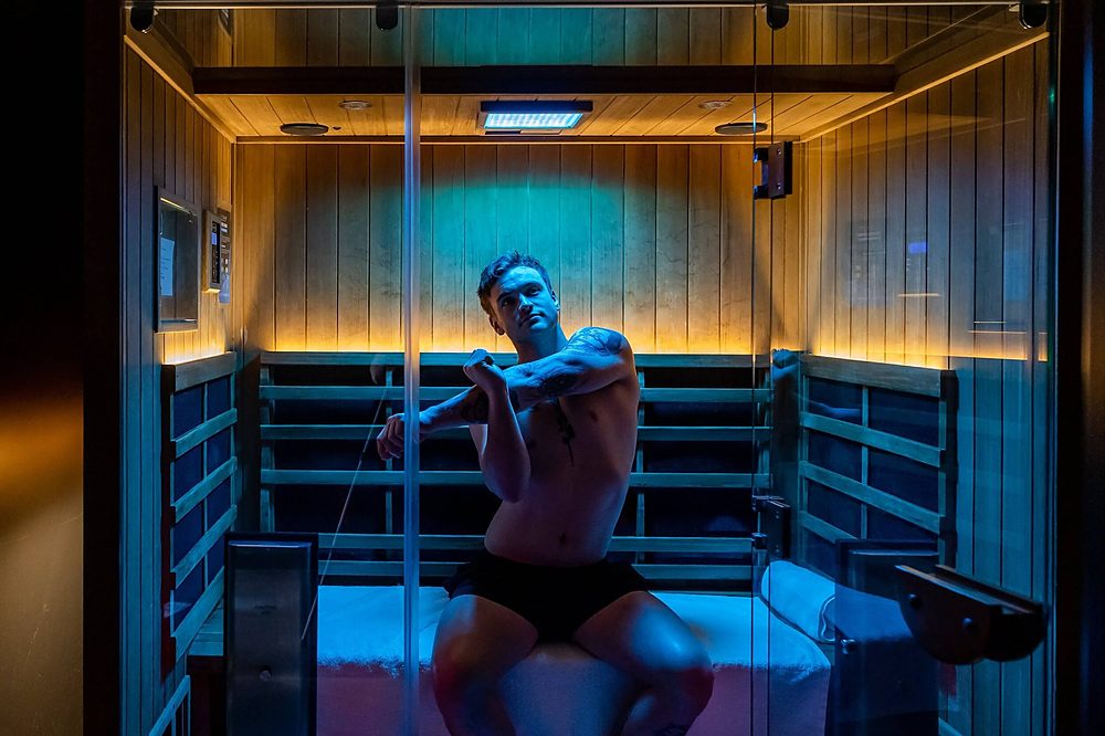 Infrared sauna room